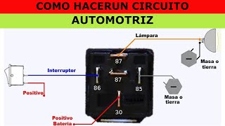 COMO HACER UN CIRCUITO AUTOMOTRIZ [upl. by Otrevogir]