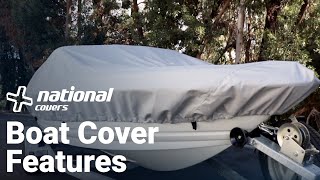 Windstorm Boat Cover Features  National Covers [upl. by Oremodlab]