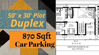 East facing duplex house plan  50x30 house plan  instyle homes  building plan in vastu [upl. by Einattirb]