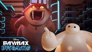 Baymax Dreams of Mochizilla  Baymax Dreams  Big Hero 6 The Series  Disney XD [upl. by Xyla580]