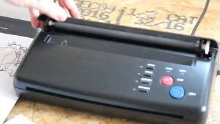 How to use a Thermal Printer for tattoo stencil [upl. by Hsekin]