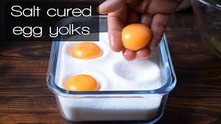 How to make salt cured egg yolks [upl. by Ardnic]