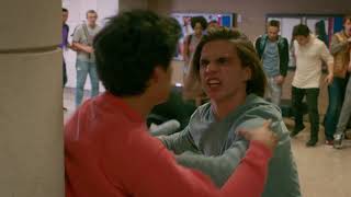 Cobra Kai Miguel vs Robby School Fight Scene [upl. by Airottiv]