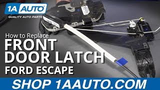 How to Replace Front Door Latch 0812 Ford Escape [upl. by Constantino138]