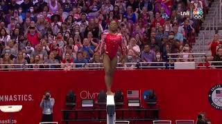 Simone Biles Beam FALL AND TEARS 2021 Olympic Trials Day 2 [upl. by Kondon]