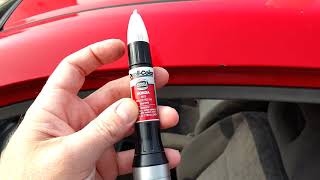 How to use a DupliColor touchup paint pen Scratch Fix All in one [upl. by Alvita557]