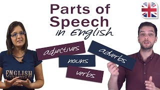 9 Parts of Speech in English  English Grammar Lesson [upl. by Elleinnod]