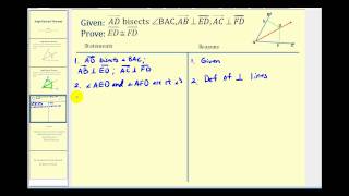 Proof The Angle Bisector Theorem [upl. by Yentruoc]