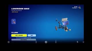 LOWRIDER BIKE Snoop DOGG Glider Fortnite [upl. by Navap]