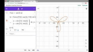 Graphing Polar Equations on GeoGebra [upl. by Guillaume]