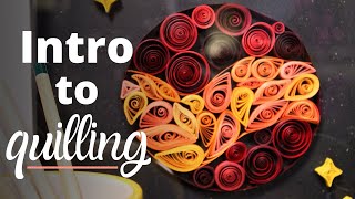 Paper Quilling for Beginners  Paper Crafts [upl. by Novyaj]