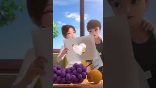 Anime Couple kiss scene Leerguoguo cute couple cuteseries [upl. by Va]