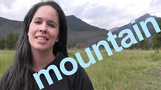 How to Say MOUNTAIN and SENTENCE  American English [upl. by Skelly22]