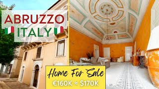 Beautiful Italian HOME for SALE in Abruzzo ITALY with Frescoes [upl. by Amre]