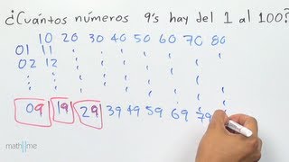 Cuántos 9´s hay del 1 al 100 y algo más [upl. by Nwatna]