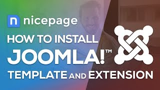 How To Install The Joomla Template and The Joomla Extension in Nicepage Website Builder [upl. by Billye]