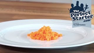 How to cut carrot brunoise [upl. by Upali]