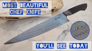 Beautiful Chef Knife  Twisted Damascus [upl. by Akcinahs898]