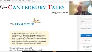 Canterbury Tales Prologue Read Aloud w Analysis 1 of 2 [upl. by Skipp]