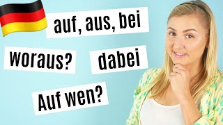 Schneller Grammatik lernen Verben mit Präpositionen A2B2 [upl. by Zsamot]