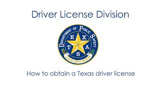 How To Obtain a Texas Driver License [upl. by Sonitnatsnoc]