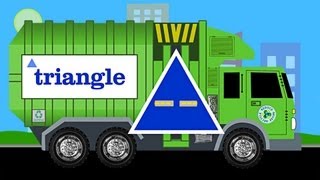 Learn Shapes Garbage Truck  Learning Garbage Trucks for Kids [upl. by Darlleen]