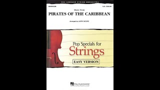 Pirates of the Caribbean Orchestra Easy Version Score amp Sound [upl. by Areik140]