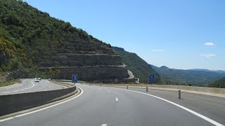 France A75 Millau  Montpellier Pas de lEscalette [upl. by Adahsar225]