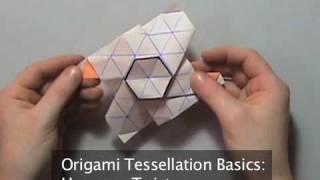 Origami Tessellation Basics Hexagon Twist [upl. by Charline]