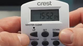 Crest Digital Timer Setup  Part 1 [upl. by Eillak]