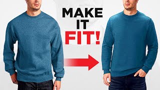 How To Tailor A Sweater To Fit PERFECTLY [upl. by Adnovad]