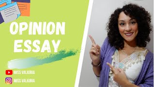 Cómo escribir una redacción de opinión OPINION ESSAY  clases inglés online  Miss Valkiria [upl. by Erodasi295]