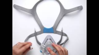 ResMed AirFit N30 Disassembling your nasal cradle CPAP mask [upl. by Ahsatel]