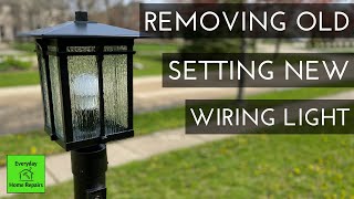 How To Update or Replace a Lamp Post and Light [upl. by Christen]