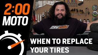 2 Minute Moto  When To Replace Your Tires [upl. by Cissy]