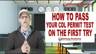 How to Get your CDL Permit  Pass the first time  Driving Academy [upl. by Silisav976]