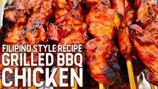 GRILLED BBQ CHICKEN  FilipinoStyle Recipe  Hon and Hon Kitchen [upl. by Nuahsak563]