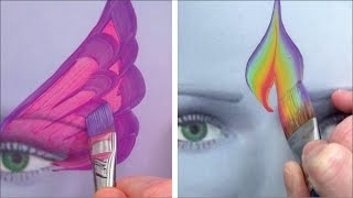 Perfect practice with 5 awesome brushes  Face Painting Made Easy PART 4 [upl. by Saval]