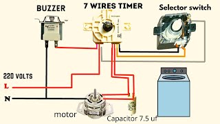 Complete Washing Machine Wiring Diagram [upl. by Llenoj941]