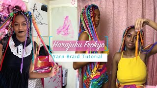 How to Do Yarn Braids Box Braiding with Yarn [upl. by Annor455]