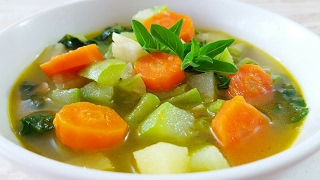 💛SOPA DE VERDURAS PARA LA DIETAMUY DELICIOSA 😙👍 [upl. by Walther]