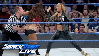 Nikki Bella vs Carmella ends in chaos as Team Raw invades SmackDown LIVE Nov 15 2016 [upl. by Borroff]