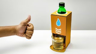 DIY Simple Water Dispenser Machine From Cardboard v2 [upl. by Annaihs]