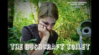 The ultimately bushcraft toilet  Wild Woman Bushcraft  My Forestcamp [upl. by Artenehs]