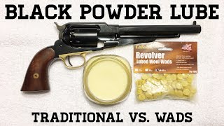 Black Powder Lube Traditional vs Wads [upl. by Noral]