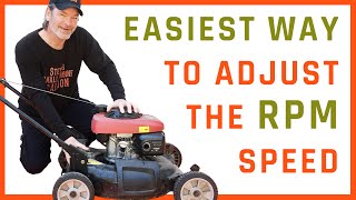 RPM Speed Adjustment SECRETS Every Lawn Mower Owner Should Know [upl. by Grim]