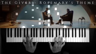 The Giver  Rosemarys Theme  PianoCoverSynthesiaTutorial [upl. by Onirefes]