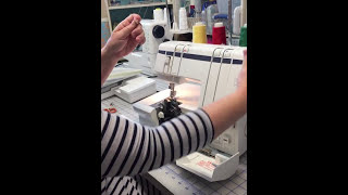 How to Thread a Husqvarna Viking Huskylock 905 910 Serger [upl. by Tarrel139]