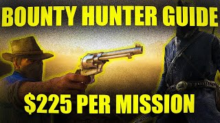 GET HIGHEST PAYOUT  Red Dead Online Bounty Hunting Guide [upl. by Eilojne]