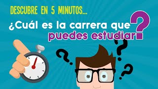 ¿QUÉ CARRERA ESTUDIAR  TEST DE INTERESES VOCACIONALES [upl. by Leonid479]